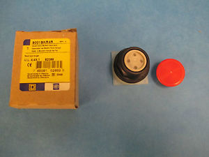 9001SKR4R: SQUARE D, MUSHROOM BUTTON OPERATOR, RED, SERIES H