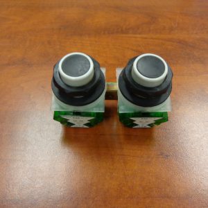 9001-SKRU-1: SQUARE D, INTERLOCKED PUSH BUTTON, 2 MOMENTARY OPERATORS, SERIES H, U.L. TYPE 4, 4X, 13. WITH 9001-KA-2 CONTACT BLOCKS RATED A600 P600.