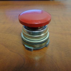 T22A: SYLVANIA, HEAVY DUTY PUSHBUTTON, RED BUTTON, OILTIGHT
