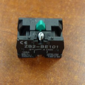 ZB2-BE101, TELEMECANIQUE, CONTACT BLOCK, 1 N.O., SLOW MAKE, SLOW BREAK, SINGLE SPEED, ZB2-BE101