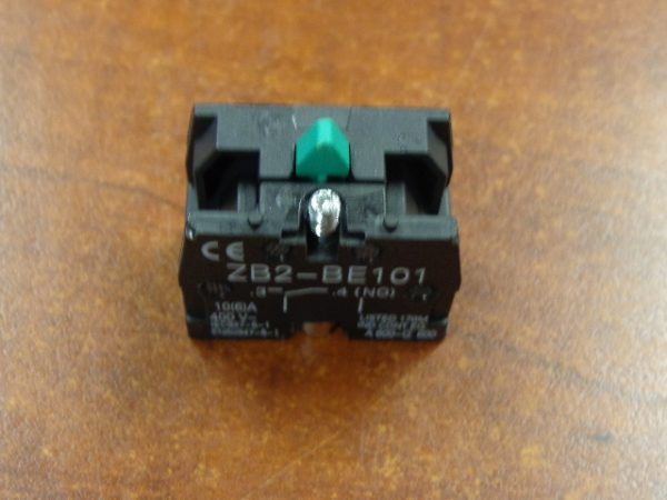 ZB2-BE101, TELEMECANIQUE, CONTACT BLOCK, 1 N.O., SLOW MAKE, SLOW BREAK, SINGLE SPEED, ZB2-BE101