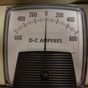 254-3:YOKOGAWA 600-0-600 DC AMPERES PANEL METER 254-3