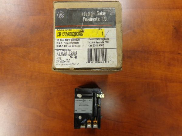 GENERAL ELECTRIC INDUSTRIAL RELAY PNUEMATIC T. D. CR122A06303AA