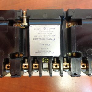 GENERAL ELECTRIC CONTROL INDUSTRIAL RELAY NEMA 115V, 60CY, SERIES A, CR120A08002AA