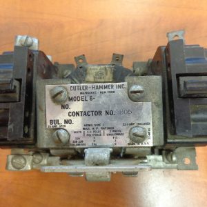 CUTLER HAMMER 3 STAR SIZE 1 MODEL 6 CONTACTOR, 9-1323-1 110V, 60CY 805NEMA1