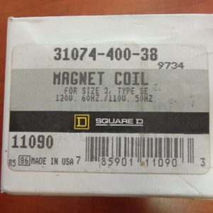 SQUARE D MAG COIL FOR SIZE 3, TYPE SE, 110/120V, 50/60HZ COIL 31074-400-38