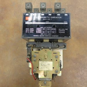 FEDERAL PACIFIC ELECTRIC COMPANY A.C. MAGNETIC CONTACTOR, NEMA SIZE 4 4102BU43