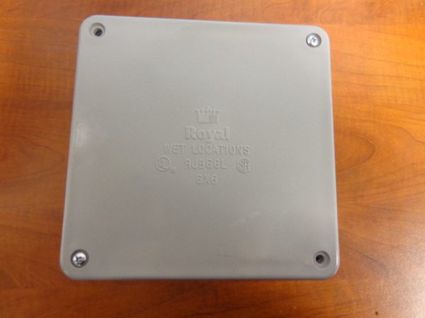 RJB664; ROYAL, PVC, JUNCTION BOX, 6X6X4, WET LOCATIONS