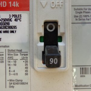 EATON / WESTINGHOUSE INDUSTRIAL CIRCUIT BREAKER EHD14K