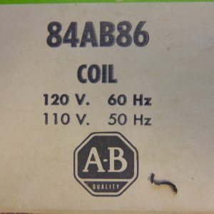 84AB86: ALLEN-BRADLEY, OEM COIL 120V 60HZ / 110V 50HZ