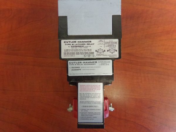 CUTLER HAMMER TYPE M RELAY D23MR442A