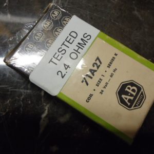 71A27 -OEM: Size: 1, 24 volt, 60 hz, OEM COIL, ALLEN BRADLEY