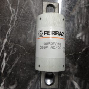A050F200: FERRAZ SHAWMUT, FUSE 200 AMP, 500 VOLTS AC/DC