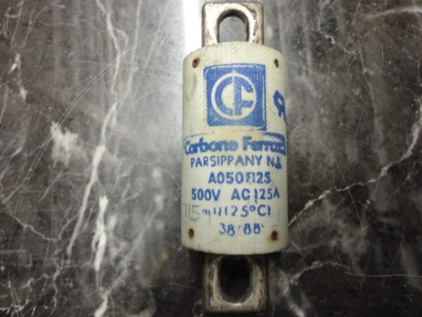A050F125: CARBONE FUSE, FERRAZ-SHAWMUT