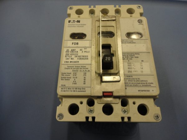 FDB3020S: /EATON BREAKER, CUTLER HAMMER