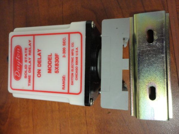 5X830F: DAYTON, SOLID STATE TIMER DELAY RELAY, ON DELAY 3-300 SEC.