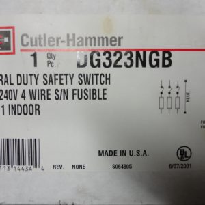 DG323NGB: DISCONNECT, CUTLER HAMMER