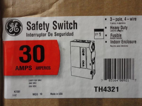 TH4321: , GENERAL ELECTRIC