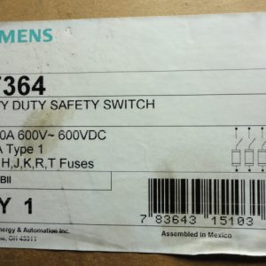 HF364: DISCONNECT, SIEMENS
