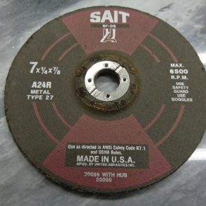 21000: A22R-BF 7 X 1/4 GRINDING WHEEL, SAIT