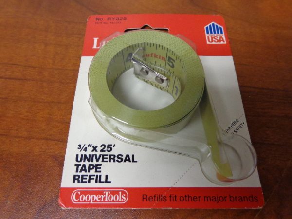 RY325: REPLACEMNT TAPE 3/4" X 25', LUFKIN