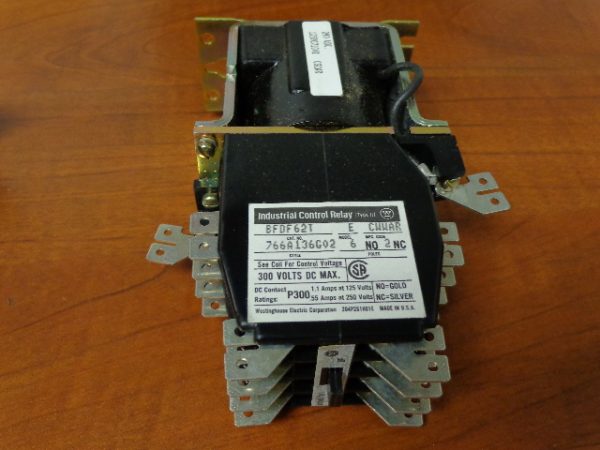 BFDF62T: WESTINGHOUSE, CONTROL RELAY 300VAC 10 AMP, 6NO 2NC, STYLE 764A575G02, COIL 220/240 VDC