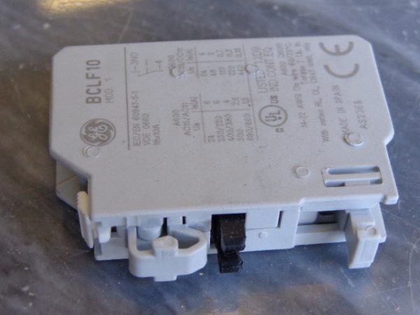 BCLF10:GENERAL ELECTRIC BCLF10 CONTACT BLOCK,GENERAL ELECTRIC