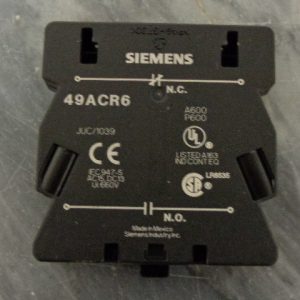 49ACR6:SIEMENS Aux Contact 49ACR6,SIEMENS