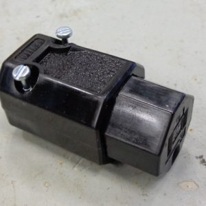 5269-N, LEVITON  GROUNDING CONNECTOR, 2 POLE, 3 WIRE, BLACK