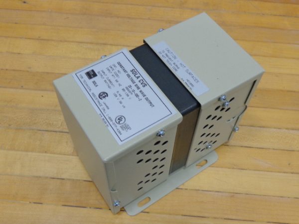 23-13-030-2: SOLA, CONSTANT VOLTAGE TRANSFORMER, HARMONIC NEUTRALIZED TYPE CVS.