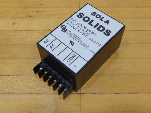 85-05-220:SOLA SOLIDS  STATE POWER 85-05-220,SOLA