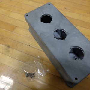 CP300N: CARLON 3 HOLE PUSHBUTTON ENCLOSURE FIBERGLASS, PLASTIC