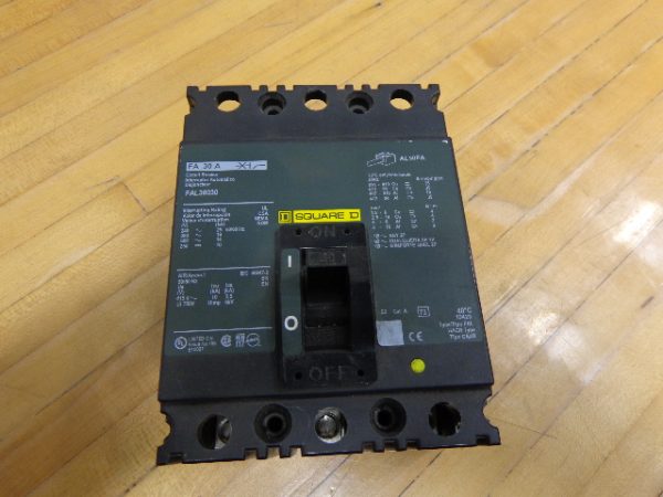 FAL36030: SQUARE D, CIRCUIT BREAKER LINE AND LOAD LUGS, SUITABLE FOR COPPER AND ALUMINUM CABLES
