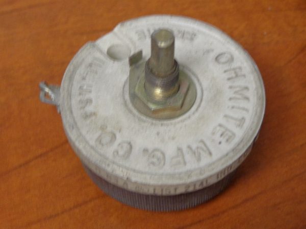 0320: MODEL J RHEOSTAT, OHMITE MFG. CO.