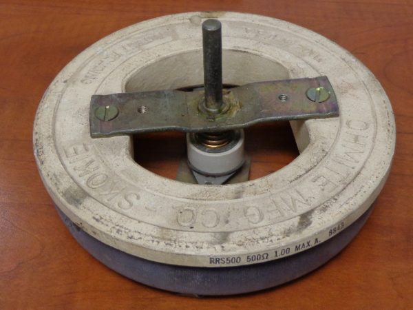 RRS500 OHMITE RHEOSTAT, 500 OHM, 1 AMP