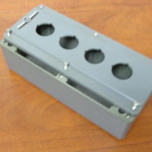 800T-4TZ: ALLEN-BRADLEY, DIE CAST PUSH BUTTON ENCLOSURE, NEMA TYPE 4/13, 30.5MM, 4 UNITS
