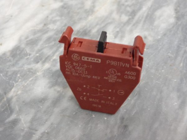 P9B20VN:GENERAL ELECTRIC CONTACT BLOCK P9B20VN,GENERAL ELECTRIC