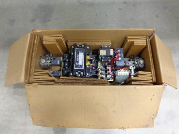 8536-SHO2S4: SQUARE D, USED, NEMA SIZE 6 FULL VOLTAGE NON-REVERSING MOTOR STARTER SERIES B, OPEN TYPE, 600V MAX. WITH COIL 31104-400-50
