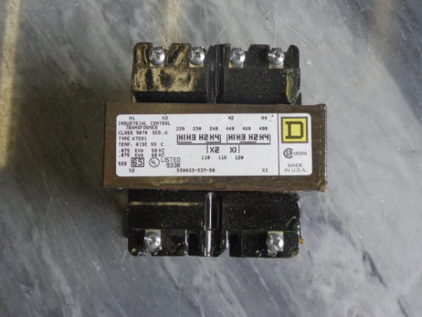 9070-K75D1:SQUARE D TRANSFORMER 9070-K75D1,SQUARE D