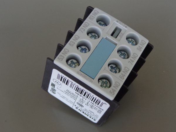 3RH1911-1GA40: SIEMENS, AUXILIARY SWITCH BLOCK 4NO, 10 AMP, 240V, A600/Q600
