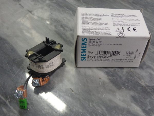 3TY7403-OAC2 OEM: 24 VOLT COIL FOR SERIES 3TF30-33 AND 3TF40-43, SIEMENS