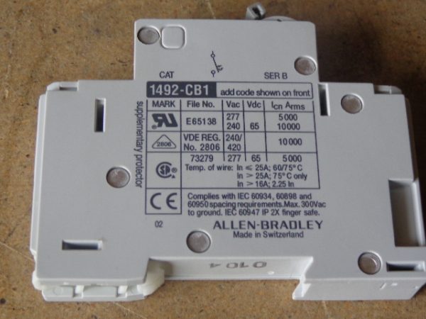 1492-CB1:ALLEN BRADLEY SWITCH 1492-CB1,ALLEN BRADLEY