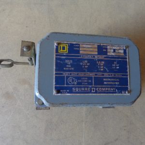 9038-AW-1: SQUARE-D, FLOAT SWITCH, MECHANICAL ALTERNATOR FOR OPEN TANK, 2-POLE CLOSE ON LIQUID RISE