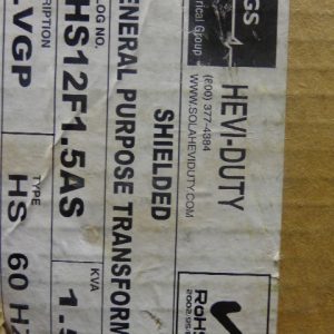 HS12F1.5AS:HEVI-DUTY TRANSFORMER HS12F1.5AS,HEVI-DUTY