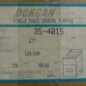 35-4015:DONGAN SINGLE PHASE TRANSFORMER 35-4015,DONGAN