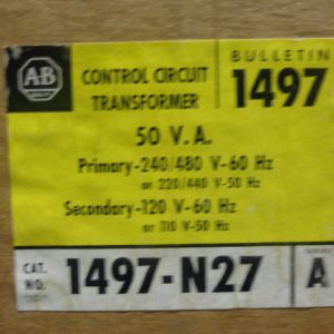 1497-N18:ALLEN BRADLEY TRANSFORMER 1497-N18,ALLEN BRADLEY