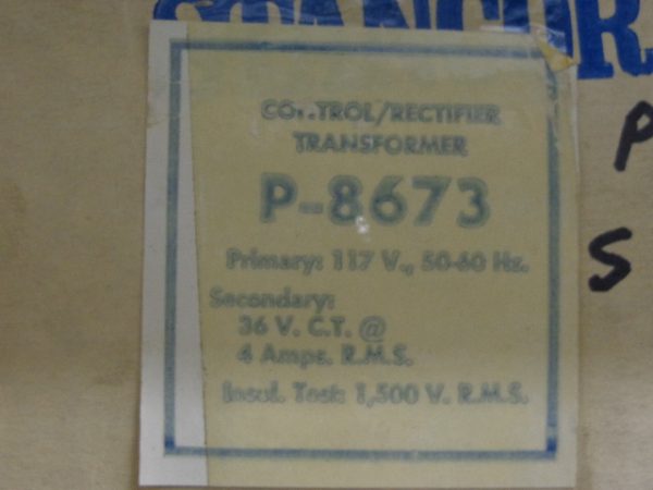 P-8673:STANCOR TRANSFORMER P-86873,STANCOR