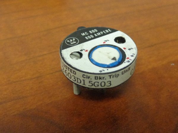 2603D15G03:WESTINGHOUSE A8MC800 RATING PLUG 2603D15G03,WESTINGHOUSE