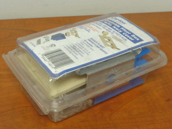 B121BFBR; CARLSON ADJUSTABLE FLOOR BOX KIT WITH IVORY COVER