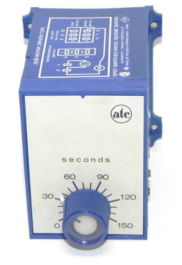 322B-007-A-12-CS: TIMER 0-60 SECONDS 120V 60HZ, ATC
